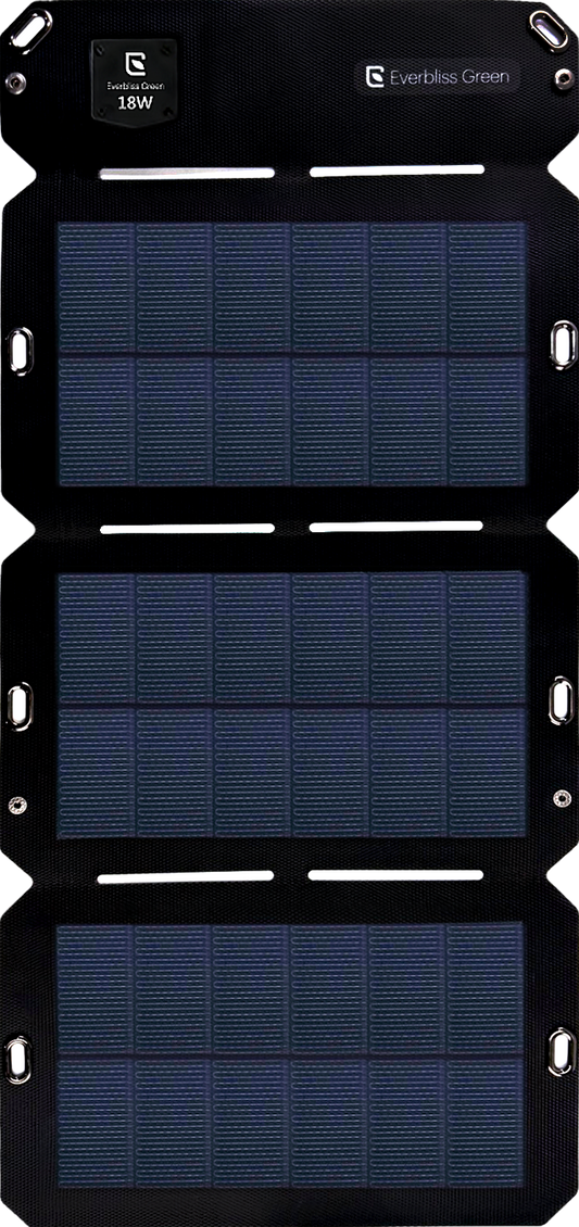 MoRE × Everbliss Green 18W Portable/ 3-Folding Solar Panel