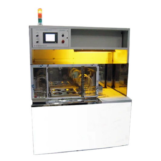 Semi-automatic four-axis developer