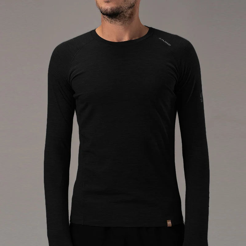 17.5 Micron Men‘s Long Sleeved Merino Wool T-shirt 150g
