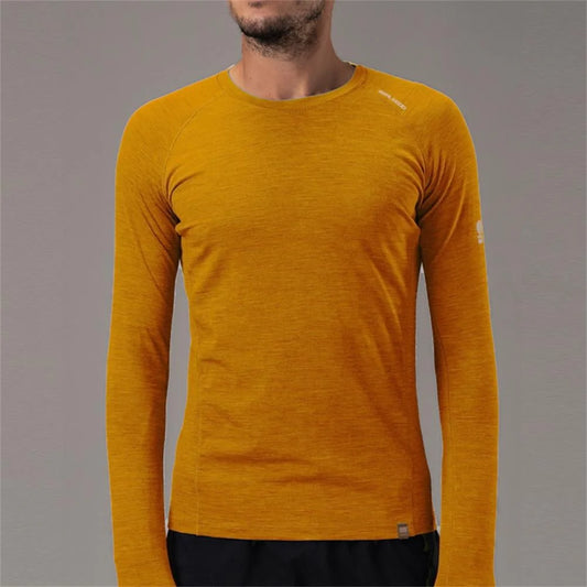 17.5 Micron Men‘s Long Sleeved Merino Wool T-shirt 150g