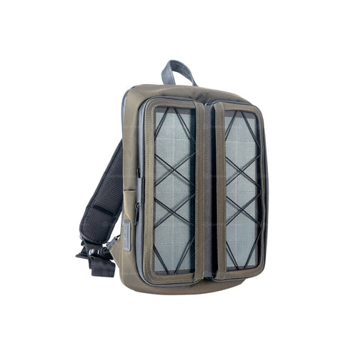 u.  Vivid diagonal shoulder bag Dark Green