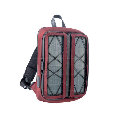 x.  Vivid diagonal shoulder bag Red