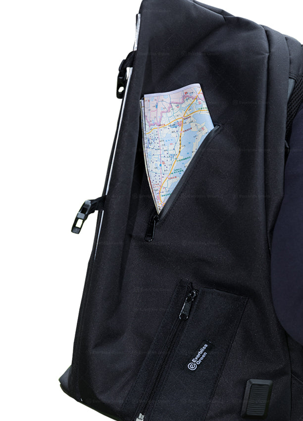 e.  Shark Solar Backpack Red