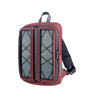 x.  Vivid diagonal shoulder bag Red
