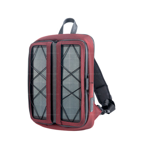 x.  Vivid diagonal shoulder bag Red