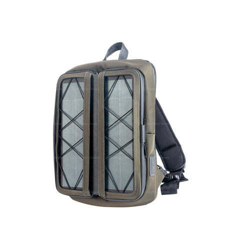u.  Vivid diagonal shoulder bag Dark Green